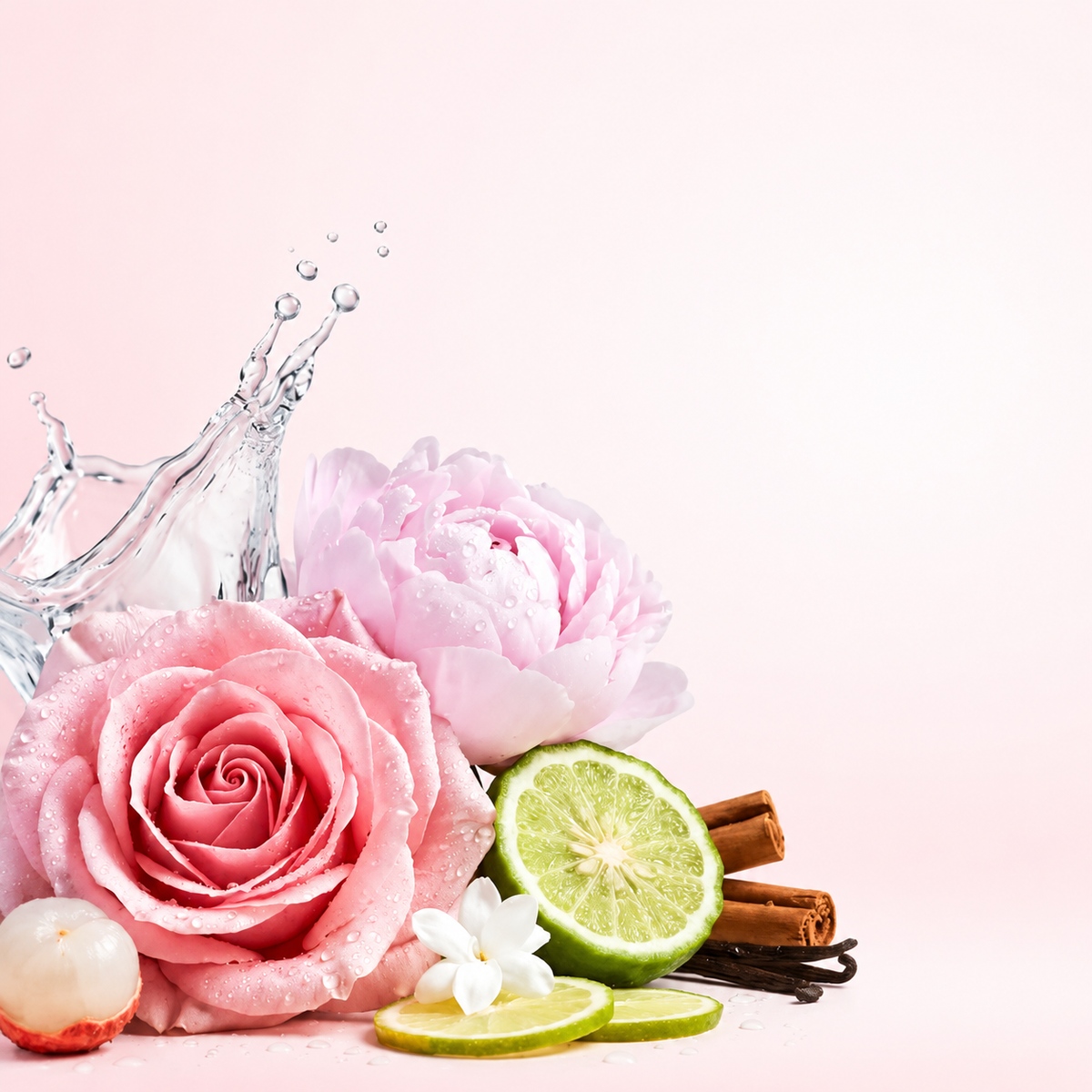 Rosehip and floral fragrance summer perfume