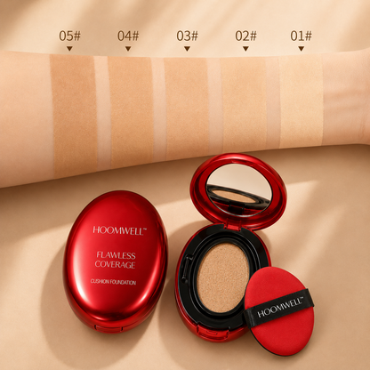 5-Color Concealer Foundation With Cushion-Concealer Foundation
