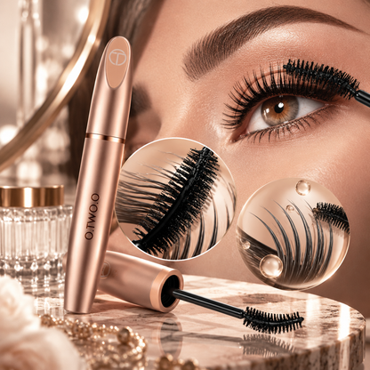 O.TWO.O long and thick mascara fiber paste is sweat-proof and does not smudge