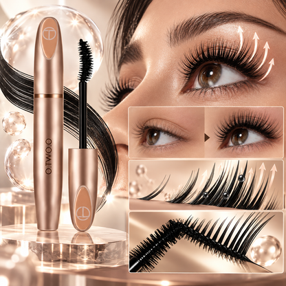 O.TWO.O long and thick mascara fiber paste is sweat-proof and does not smudge