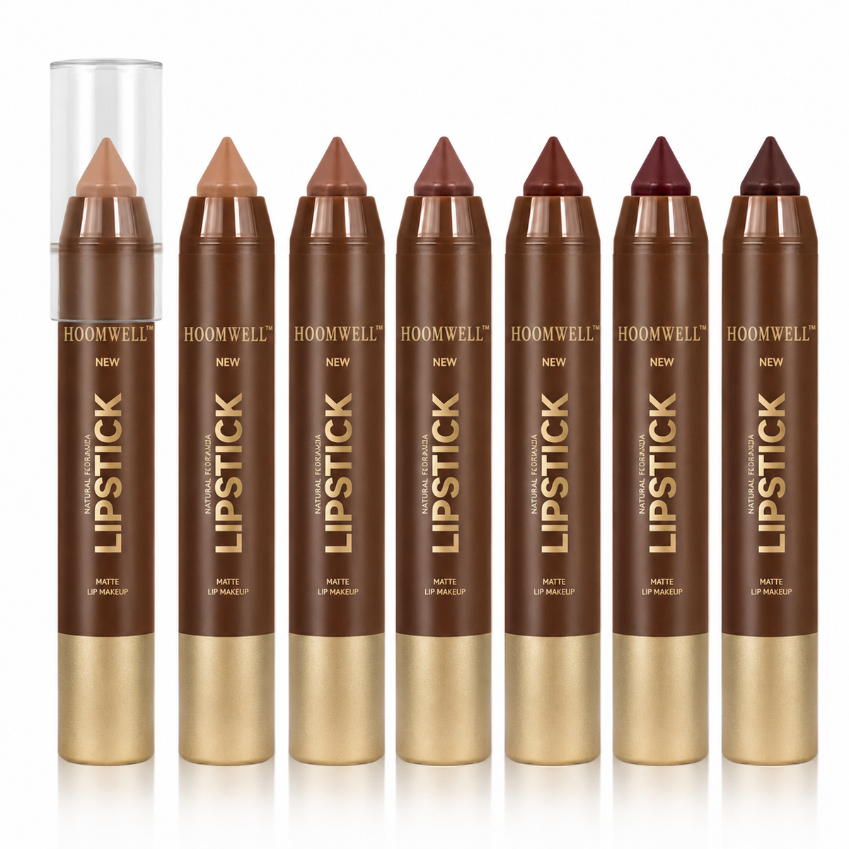Chocolate-colored soft mist matte lip liner