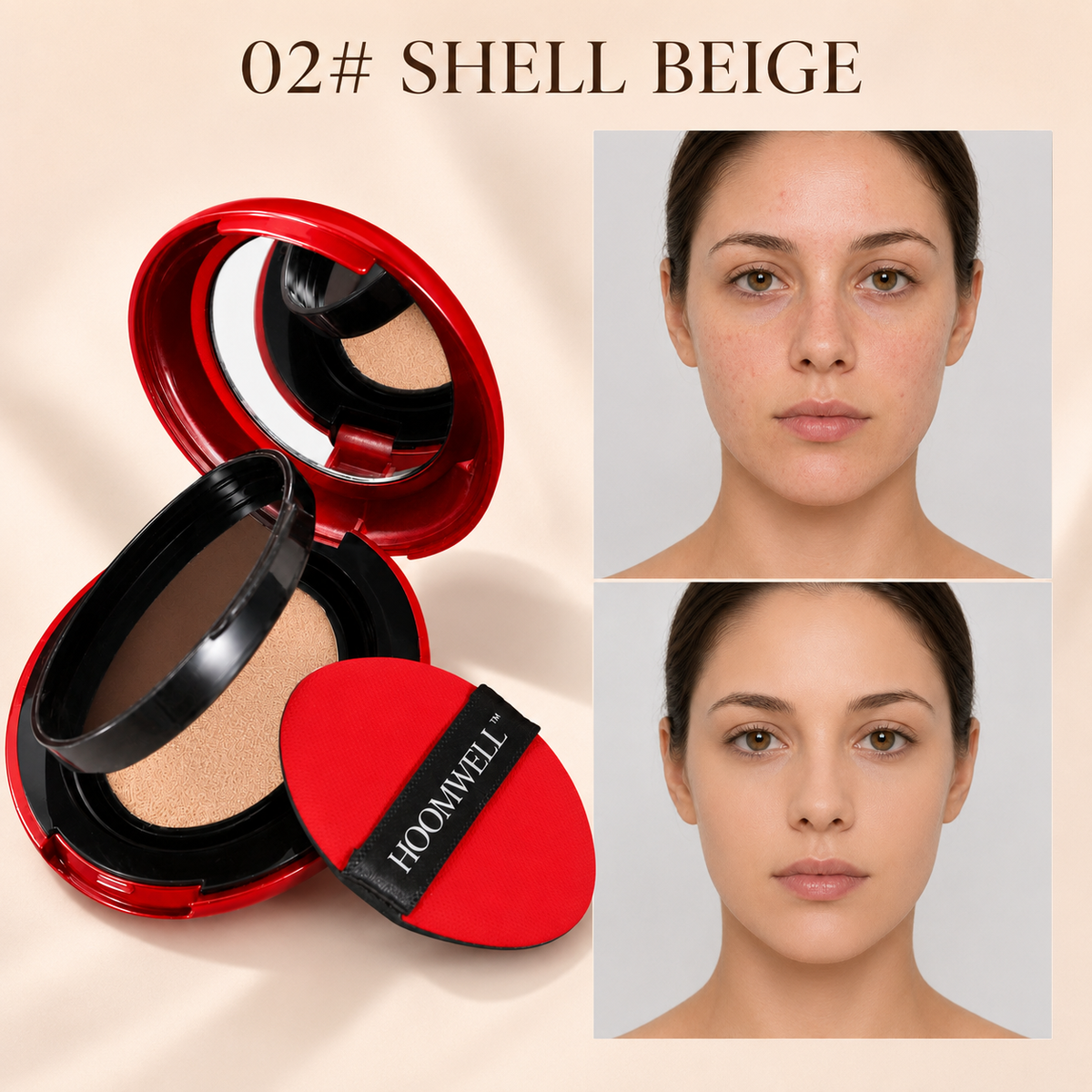 5-Color Concealer Foundation With Cushion-Concealer Foundation